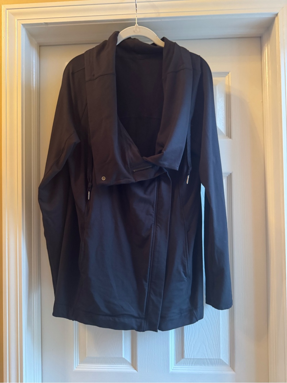 lululemon athletica Black Draped Rulu Jacket